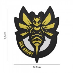Patch Rubber Bee Angry gelb...