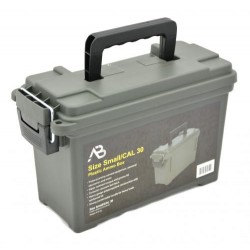 Munitionskiste AB klein Kunststoff oliv Transportbox Ammo box abschließbar