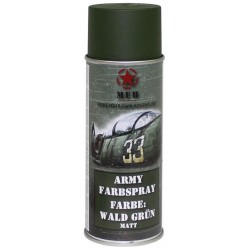 ARMY Farbspray WALD GRÜN MATT Militärlack Militärfarbe Sprühdose Spraylack Farbe 400ml